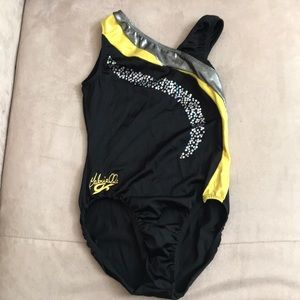 Gabby Douglas leotard and shorts - GK